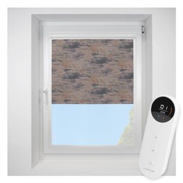 Argent Blackout Copper Perfect Fit Roller Motorised Blind