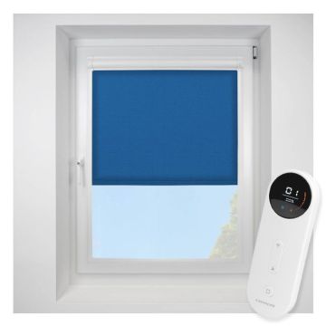 Atlantex ASC Dark Blue Perfect Fit Roller Motorised Blind
