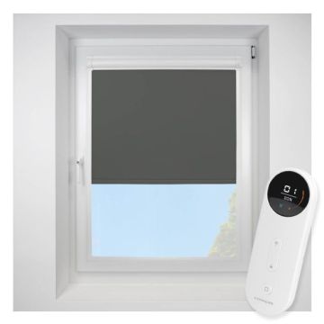 Ex Lite Blackout Anthracite Perfect Fit Roller Motorised Blind