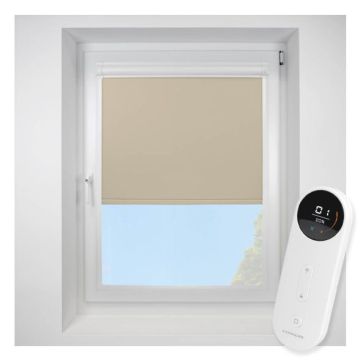 Ex Lite Blackout Bisque Perfect Fit Roller Motorised Blind