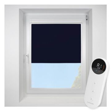 Ex Lite Blackout Navy Perfect Fit Roller Motorised Blind
