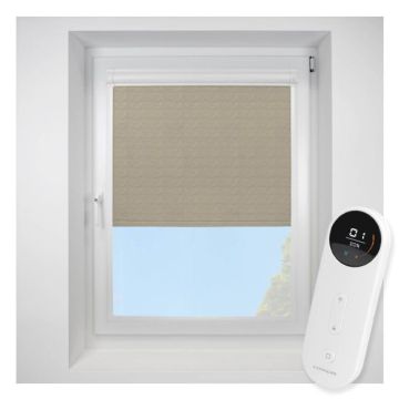 Montego Hessian Perfect Fit Roller Motorised Blind
