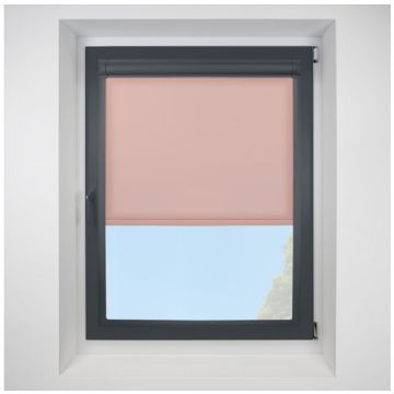 Pop Blush Perfect Fit Roller Motorised Blind with Anthracite Frame
