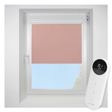 Pop Blackout Blush Perfect Fit Roller Motorised Blind