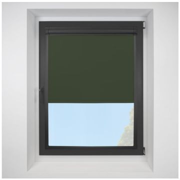 Pop Blackout Ivy Perfect Fit Roller Motorised Blind with Black Frame