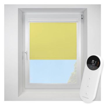 Pop Blackout Lemon Perfect Fit Roller Motorised Blind