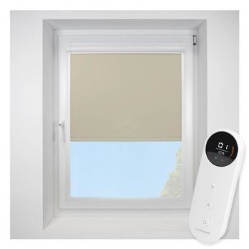 Pop Blackout Oatmeal Perfect Fit Roller Motorised Blind