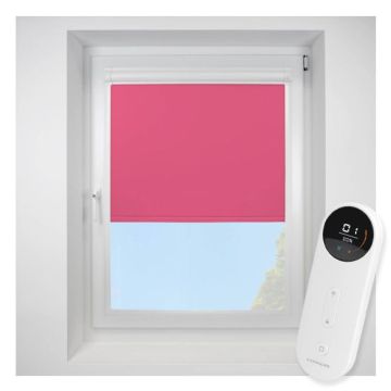 Pop Blackout Pink Perfect Fit Roller Motorised Blind