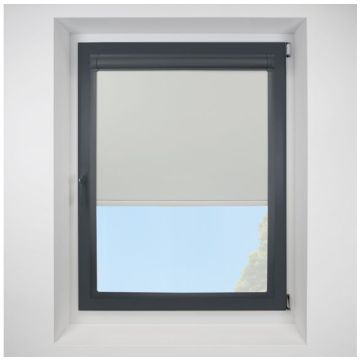 Pop Blackout Quartz Perfect Fit Roller Motorised Blind with Anthracite Frame