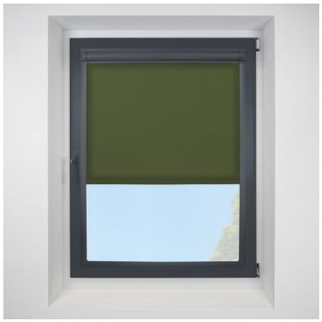 Pop Fern Perfect Fit Roller Motorised Blind with Anthracite Frame
