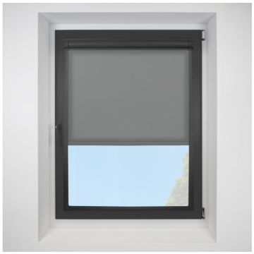 Pop Flint Perfect Fit Roller Motorised Blind with Black Frame