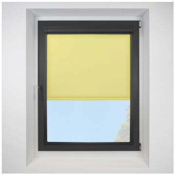 Pop Lemon Perfect Fit Roller Motorised Blind with Black Frame