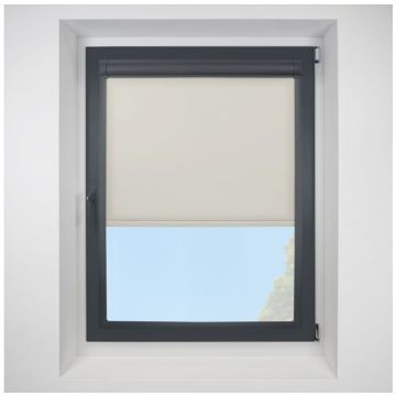 Pop Linen Perfect Fit Roller Motorised Blind with Anthracite Frame