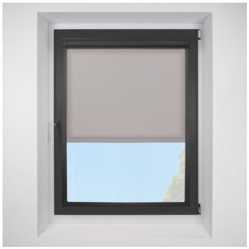 Pop Mocha Perfect Fit Roller Motorised Blind with Neutral Frame