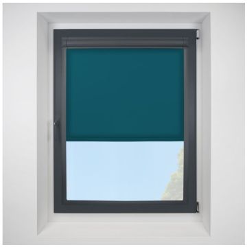 Pop Topaz Perfect Fit Roller Motorised Blind with Anthracite Frame