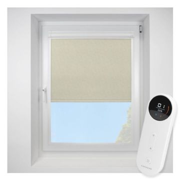 Reflection FR Blackout Ecru Perfect Fit Roller Motorised Blind