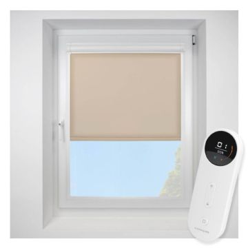 Splash Cashew Perfect Fit Roller Motorised Blind