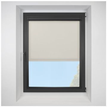 Splash Oyster Perfect Fit Roller Motorised Blind with Black Frame