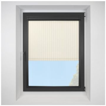 Strata ASC Calico Perfect Fit Roller Motorised Blind with Black Frame