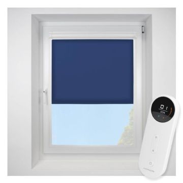 Urban FR blue Perfect Fit Roller Motorised Blind