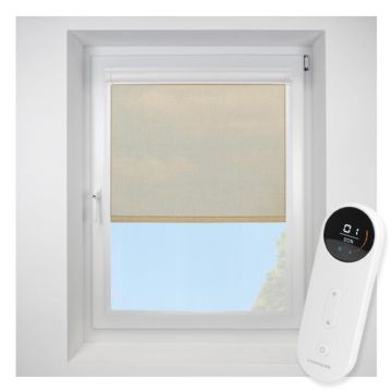 Voile Sandshell Perfect Fit Roller Motorised Blind