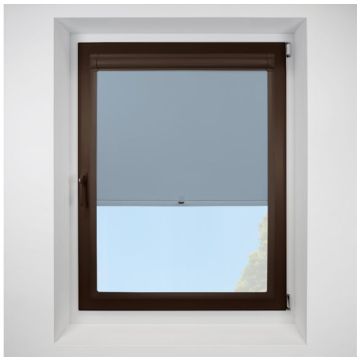 Banlight Duo Fr smokey-blue Perfect Fit RollerPleated Blind
