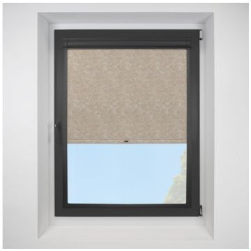 Romany putty Perfect Fit RollerPleated Blind