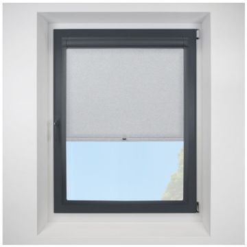 Topaz silver Perfect Fit RollerPleated Blind