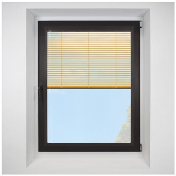 ochre Perfect Fit VenetianPleated Blind