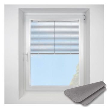 matt-black Perfect Fit VenetianPleated Blind