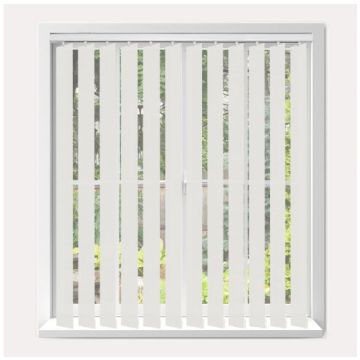 Vogue Splash Snow Vertical Blind  