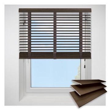Sunwood Tapes Fired Walnut Wood Venetian Blind