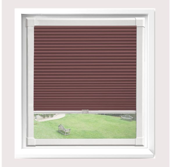 Celeste Tuscan Red Perfect Fit Pleated Blinds Celeste Tuscan Red Perfect Fit Pleated Blinds