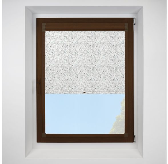 Cotton Flower mineral Perfect Fit RollerPleated Blind