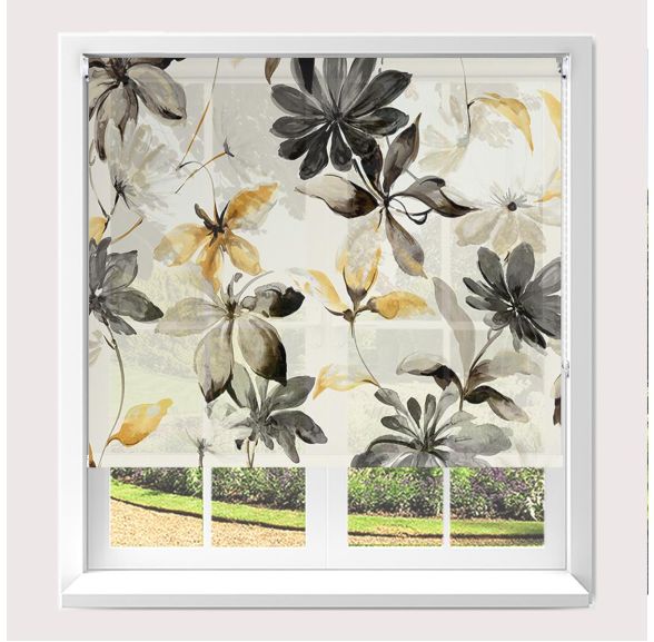 Alaria Mustard Side Chain Roller Blind Alaria Mustard Side Chain Roller Blind