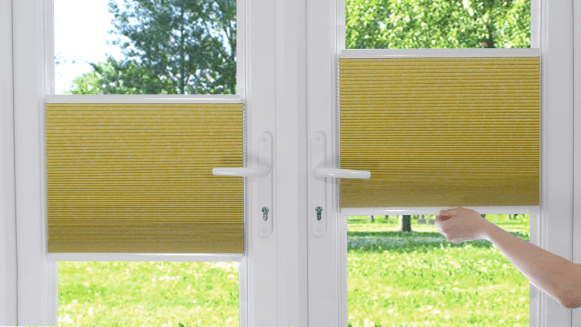 Intu Honeycomb Blinds on French Doors